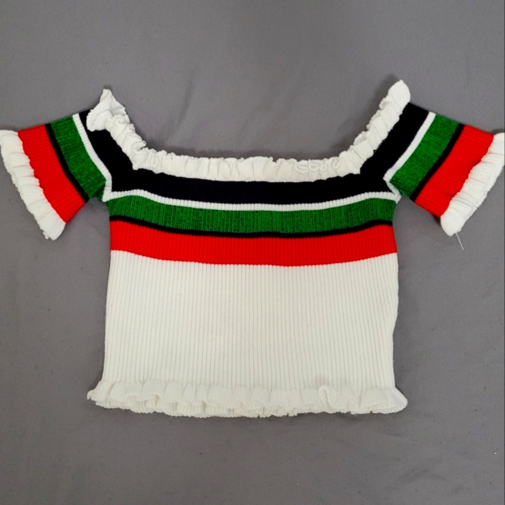 Matching set crop top and skirt